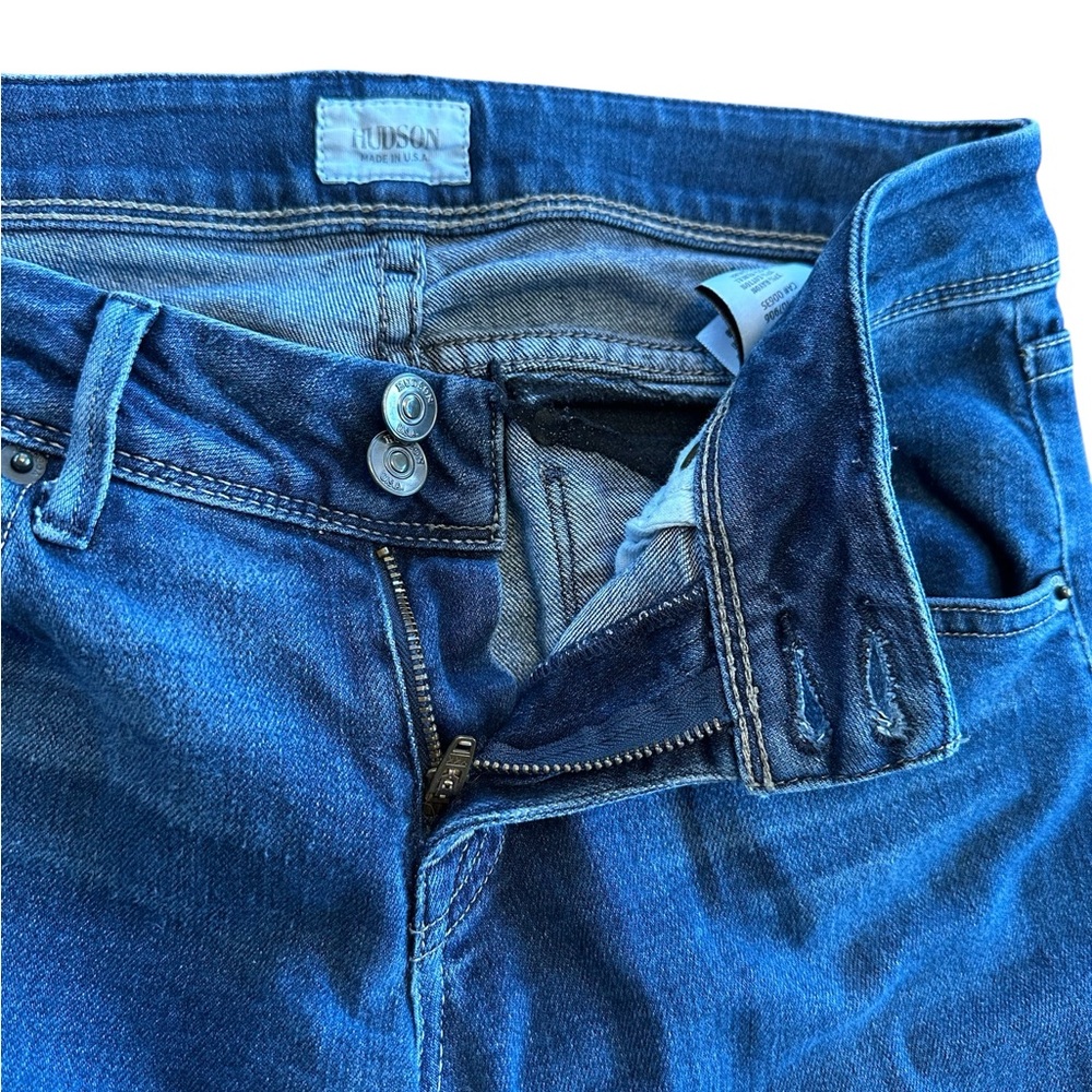 Hudson USA Bootcut Jeans Womens 28 Low Rise Flap Pocket Stretch Denim 28x30 Sz S - Picture 4 of 16